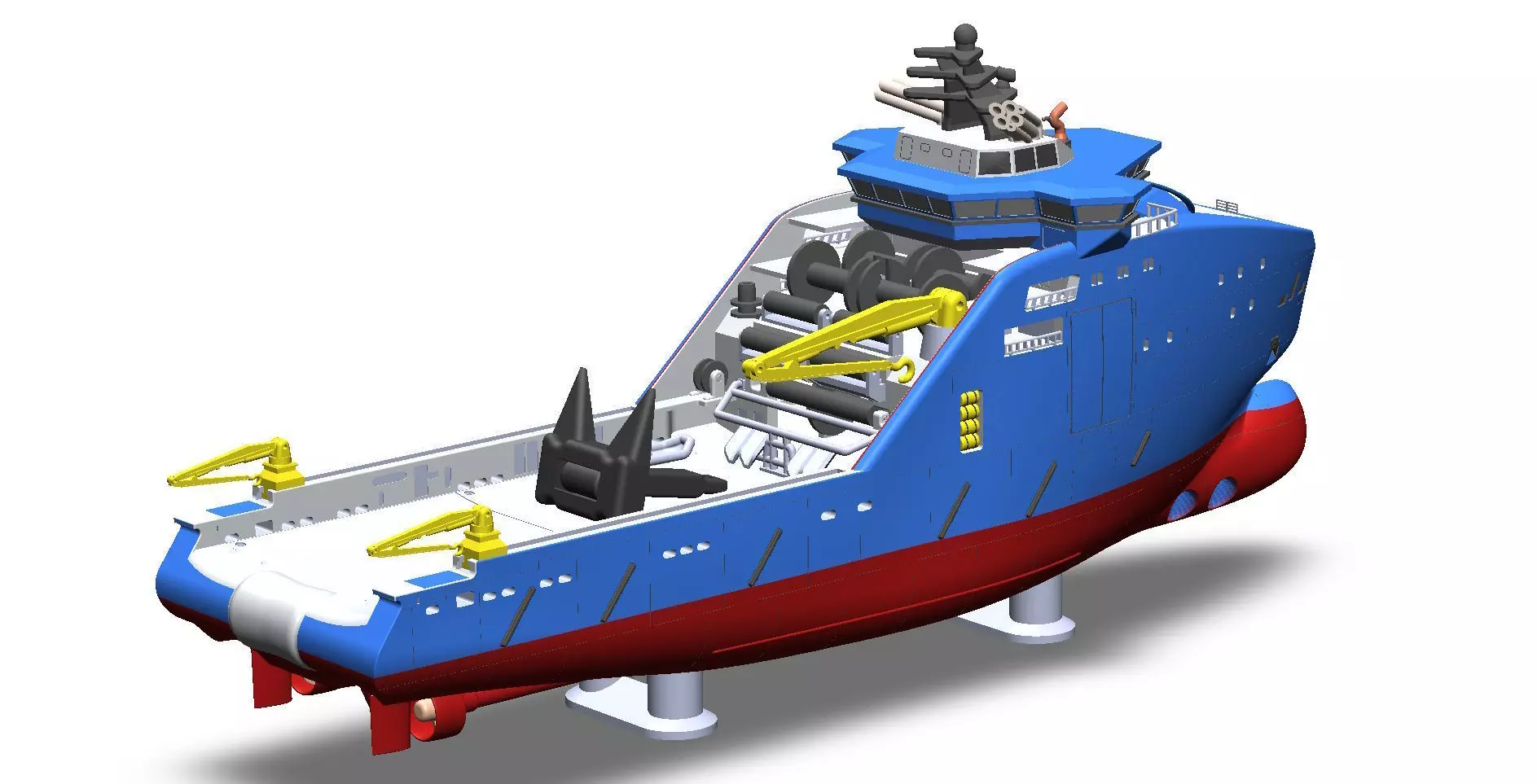 Bourbon and Horizon Arctic Ocean Going Tugs 1m model 3D print model_5