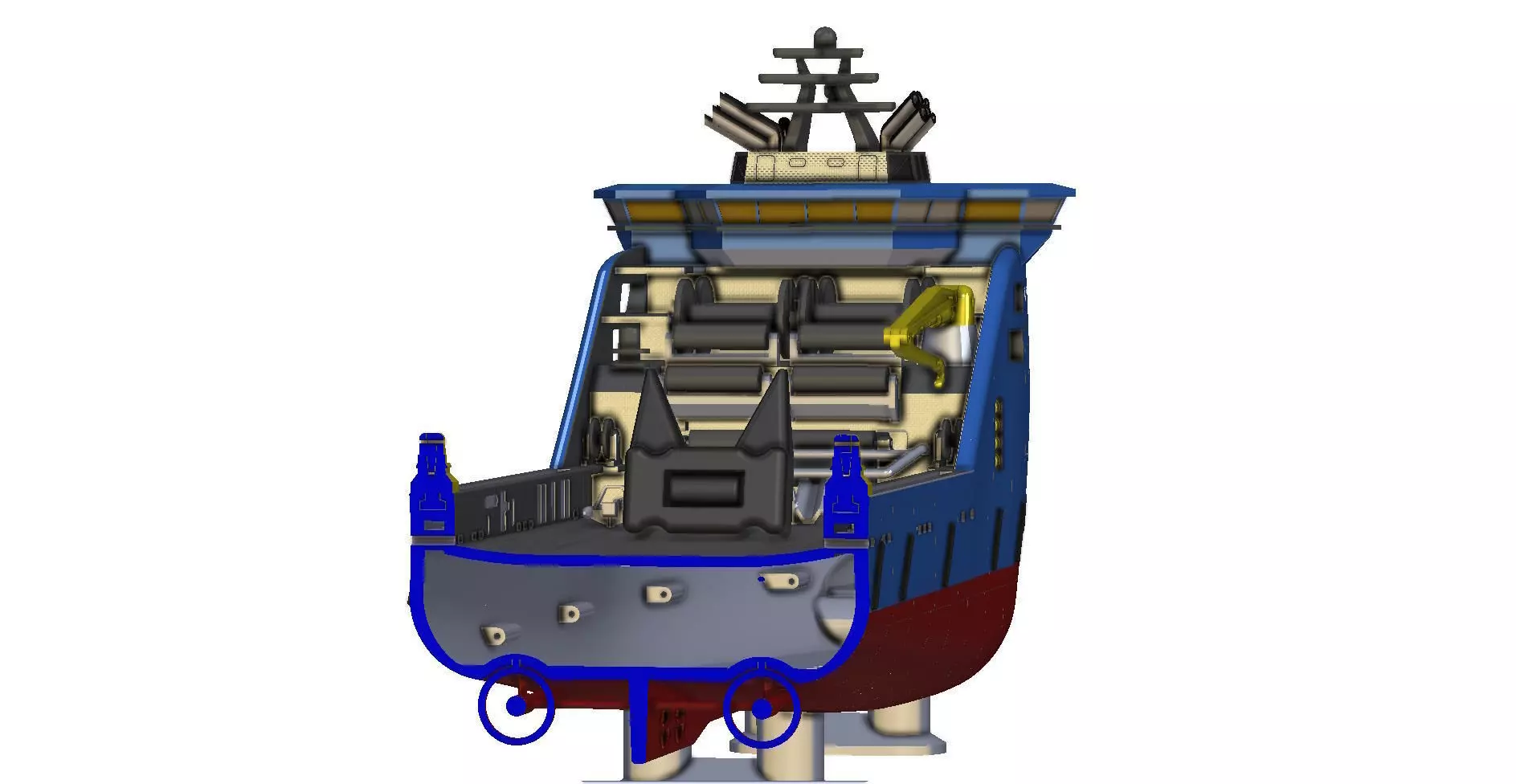 Bourbon and Horizon Arctic Ocean Going Tugs 1m model 3D print model_11