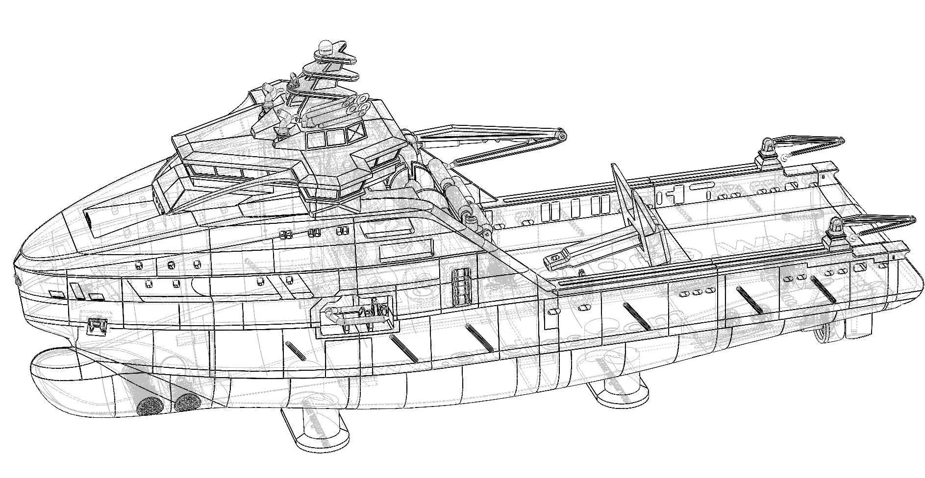 Bourbon and Horizon Arctic Ocean Going Tugs 1m model 3D print model_16