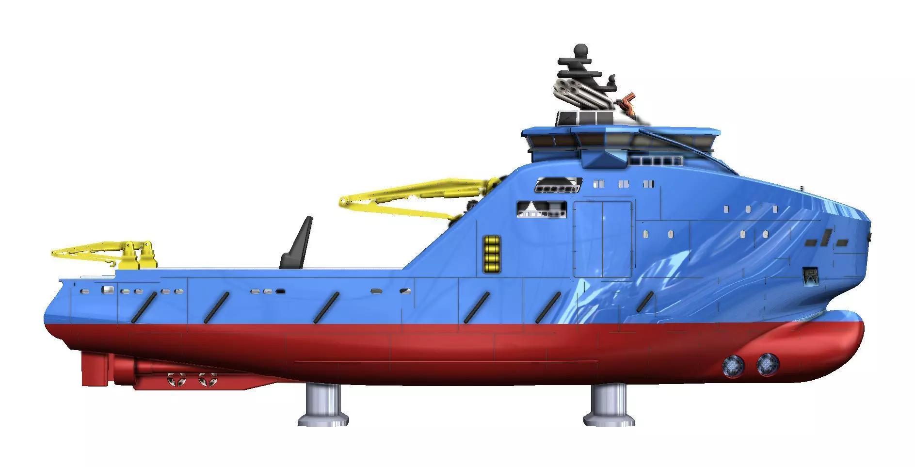 Bourbon and Horizon Arctic Ocean Going Tugs 1m model 3D print model_6