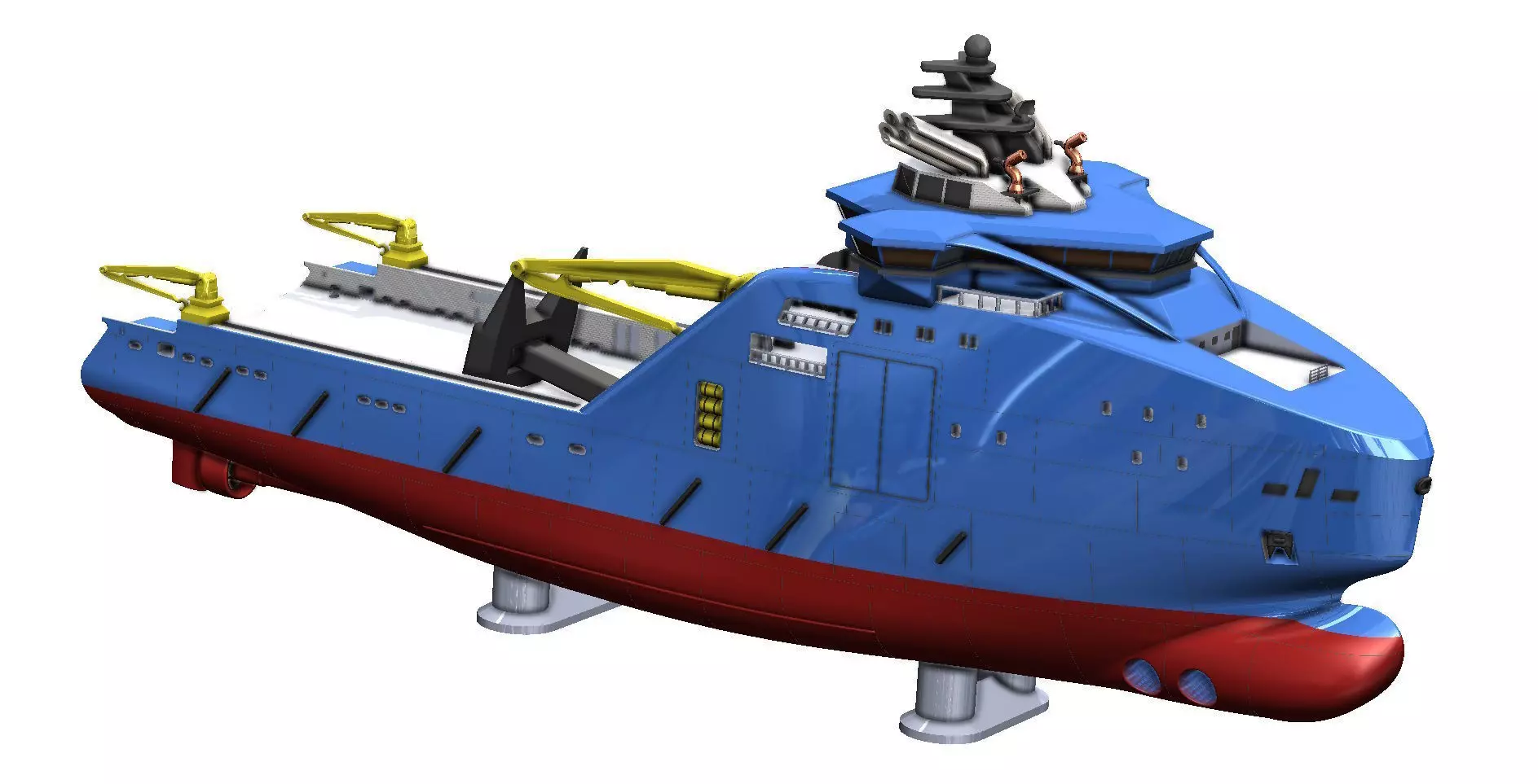 Bourbon and Horizon Arctic Ocean Going Tugs 1m model 3D print model_7