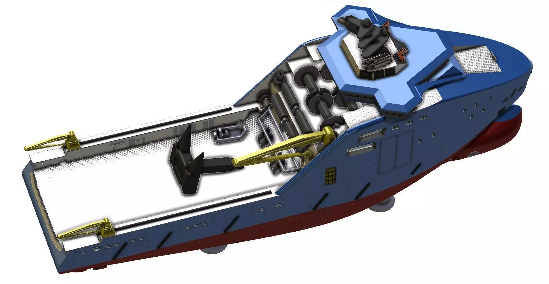 Bourbon and Horizon Arctic Ocean Going Tugs 1m model 3D print model_12