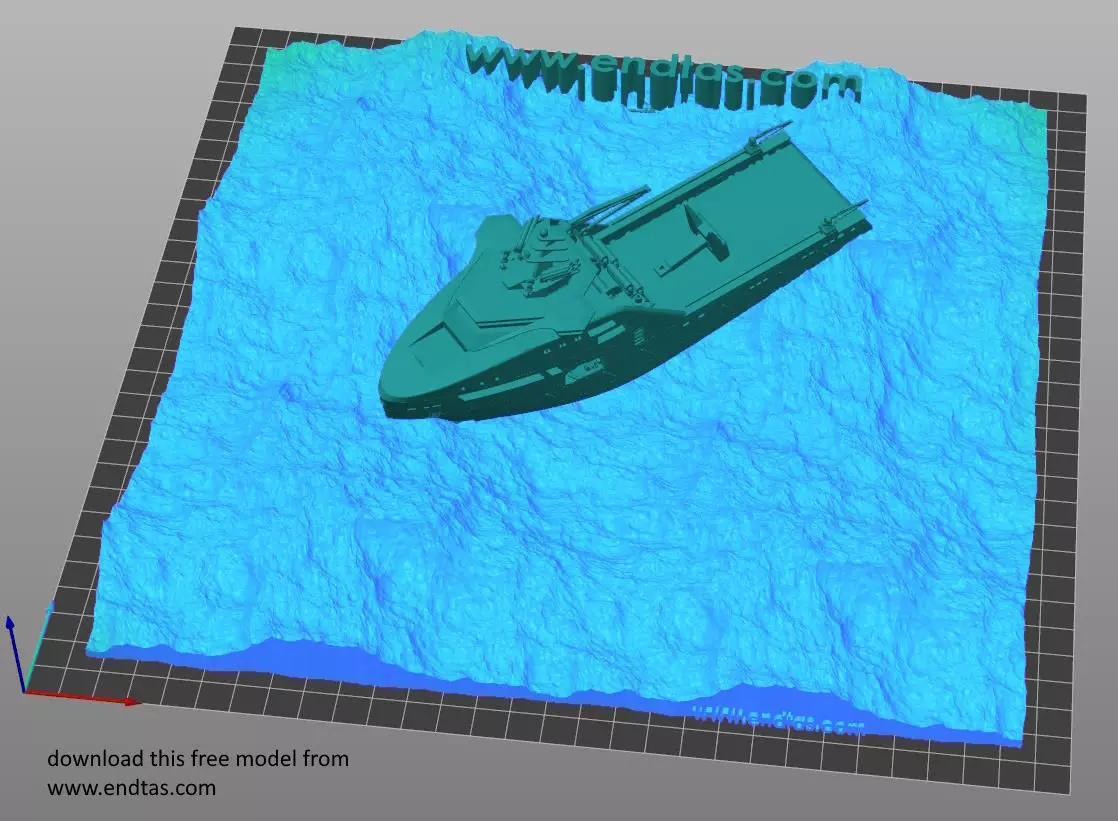 Bourbon and Horizon Arctic Ocean Going Tugs 1m model 3D print model_18