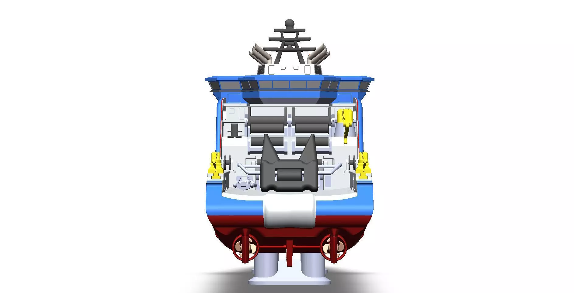 Bourbon and Horizon Arctic Ocean Going Tugs 1m model 3D print model_4