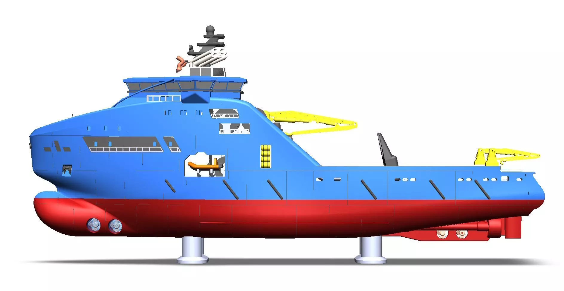 Bourbon and Horizon Arctic Ocean Going Tugs 1m model 3D print model_2