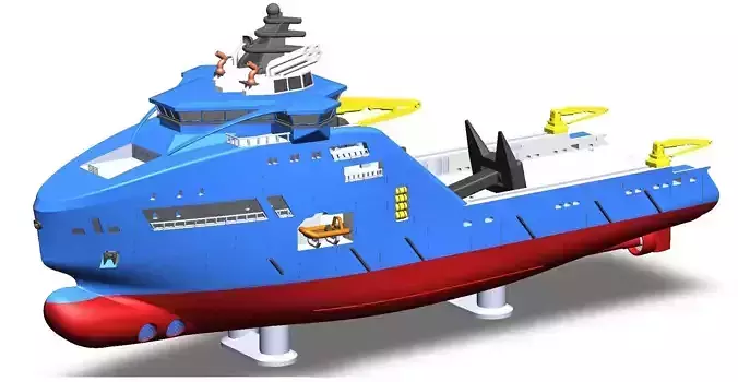 Bourbon and Horizon Arctic Ocean Going Tugs 1m model