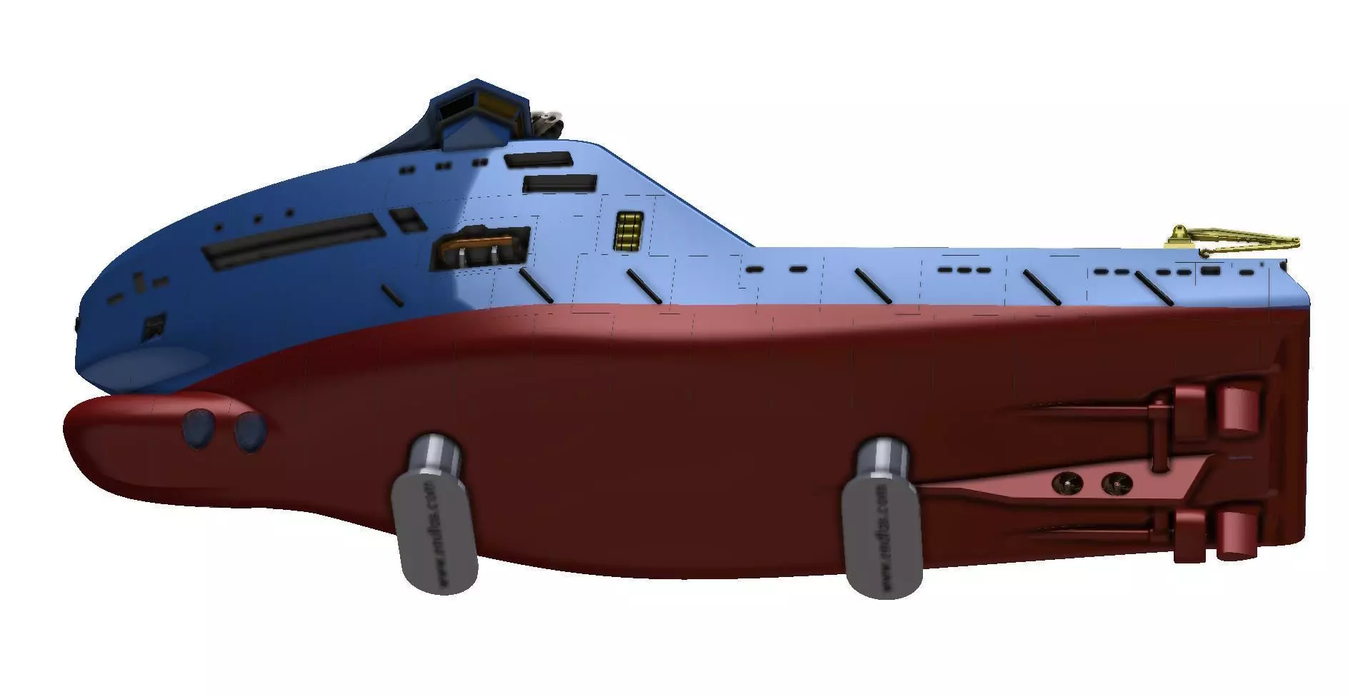 Bourbon and Horizon Arctic Ocean Going Tugs 1m model 3D print model_13