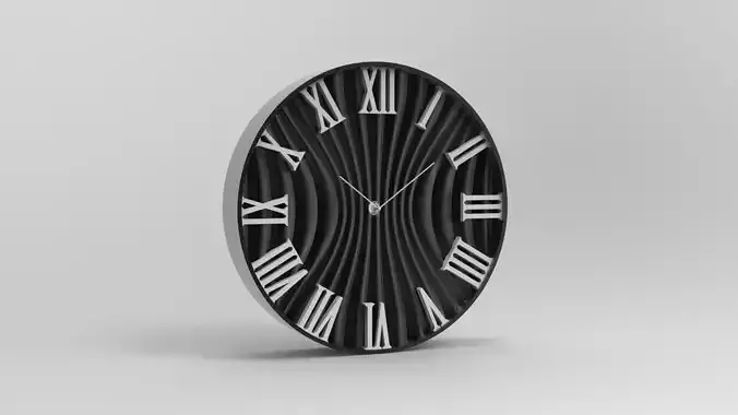 20 cm wall clock curtain model