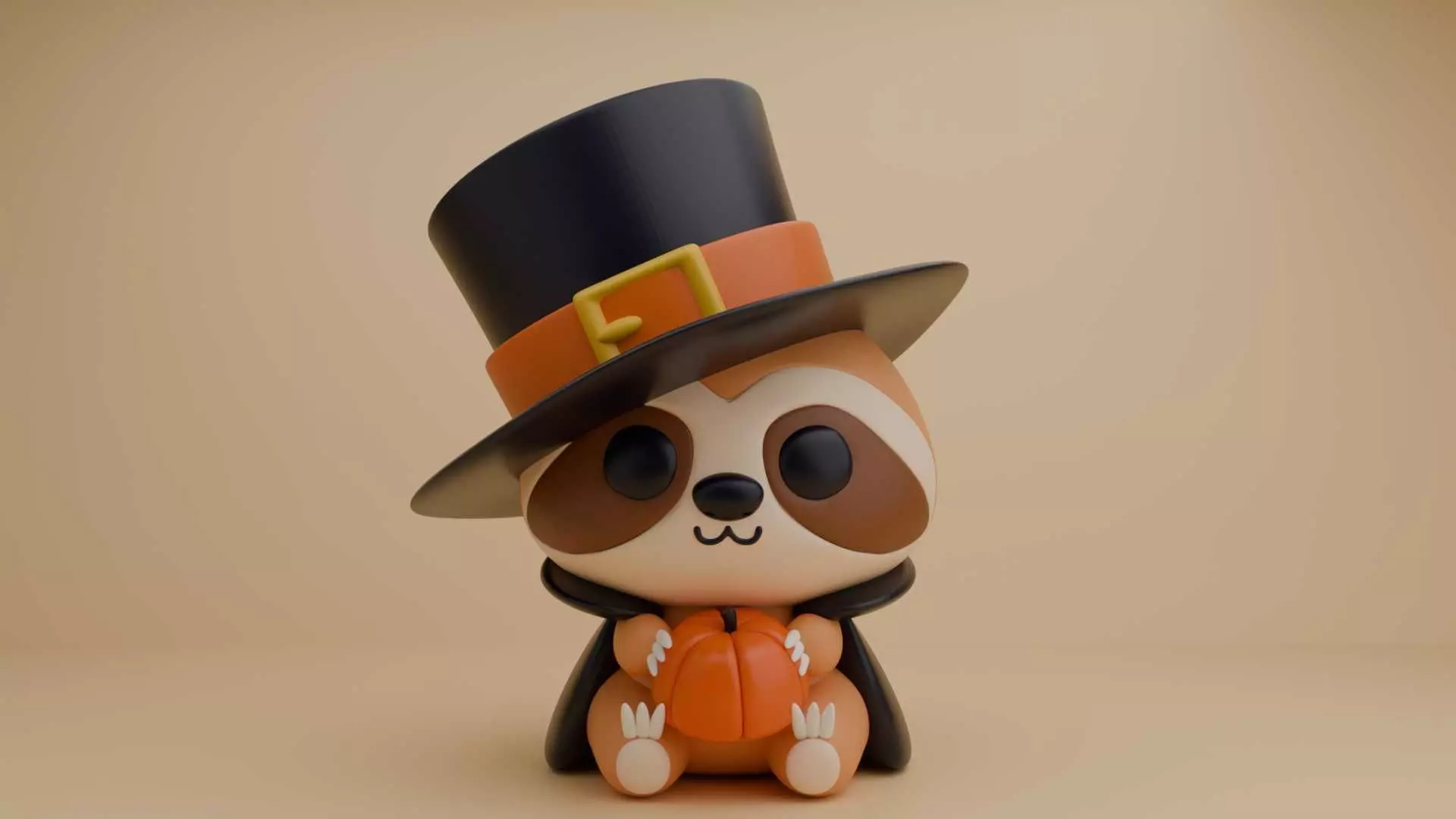 Halloween sloth  3D print model_0