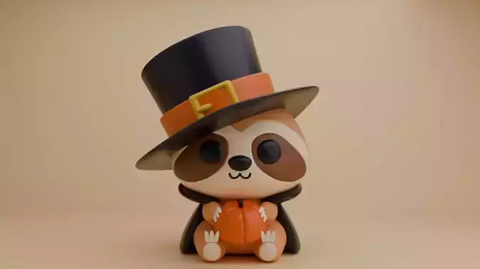 Halloween sloth  3D print model