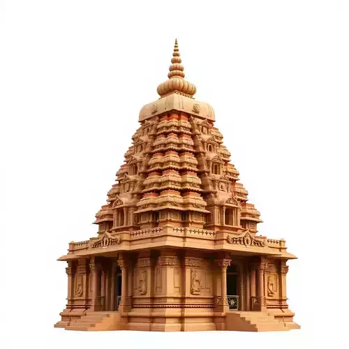 Ancient Temple Structure model pack Low-poly 3D model 2