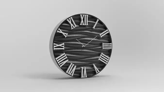 20 cm wall clock  sea wave model