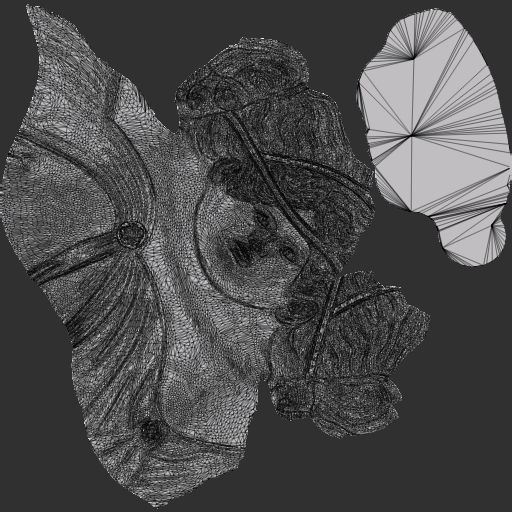 Classical Bust of a Woman Low-poly 3D model_10