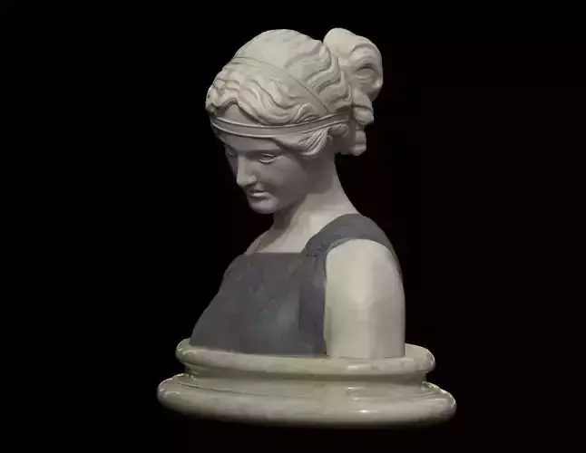 Classical Bust of a Woman Low-poly 3D model
