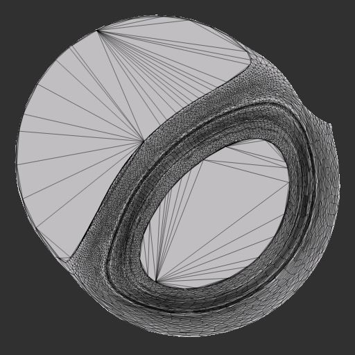 Classical Bust of a Woman Low-poly 3D model_11