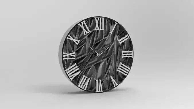 20 cm wall clock forest model