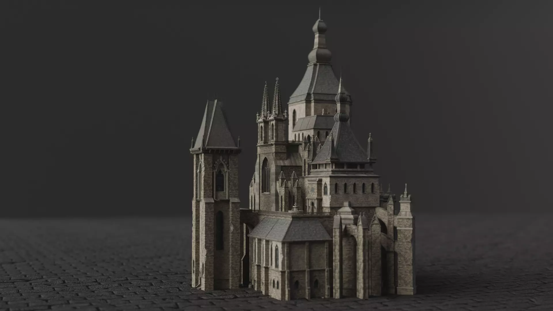 Dark Fantasy House LG I 3D model_0