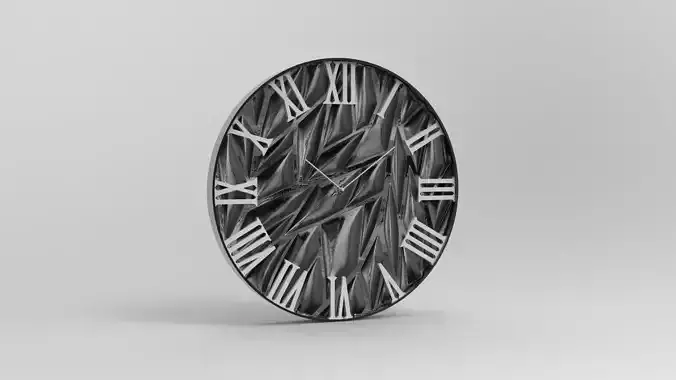 60 cm wall clock forest model