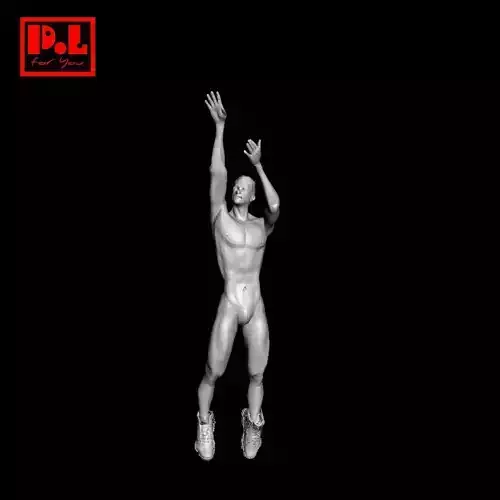 Basketball player 3D print model