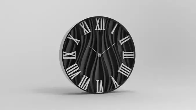 Wall clock 20 cm Fire model