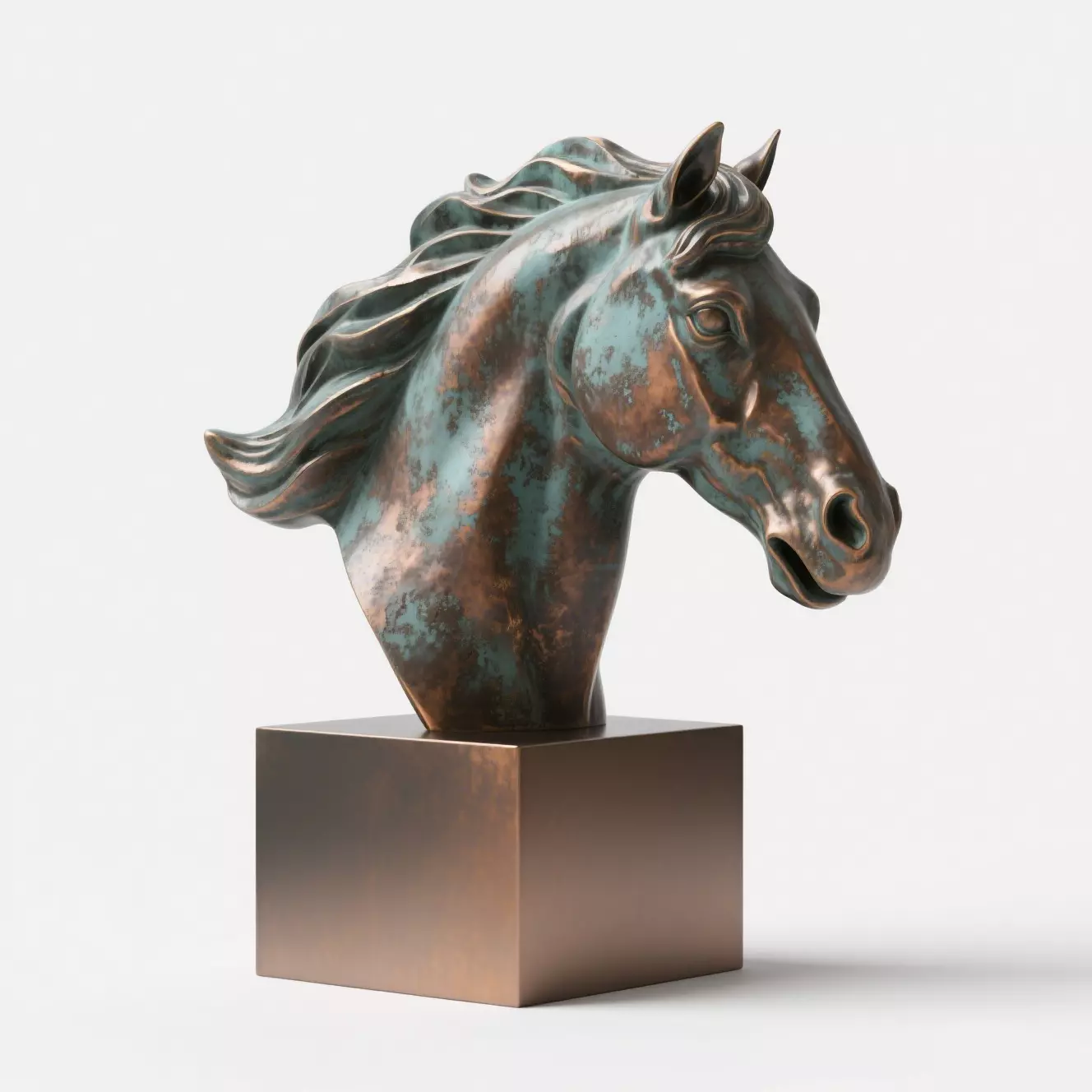 horse head sculpture 3D print model