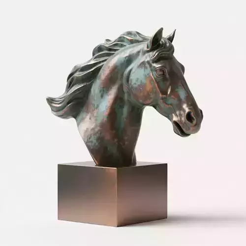 horse head sculpture