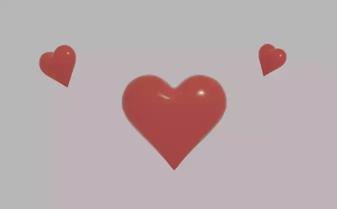 Heart Low-poly 3D model