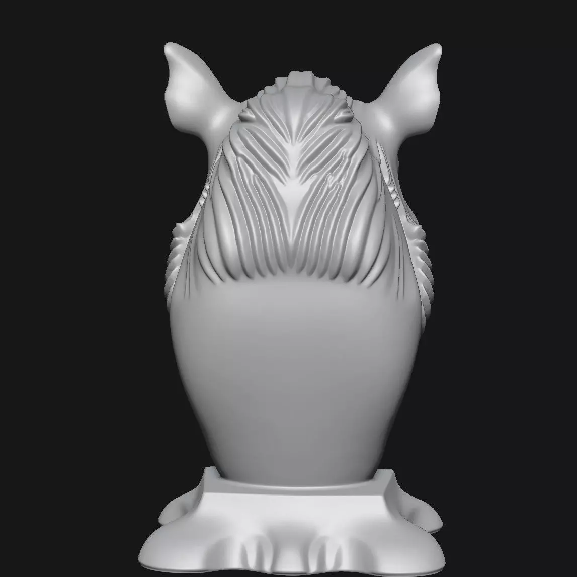 Wild boar 3D print model_10