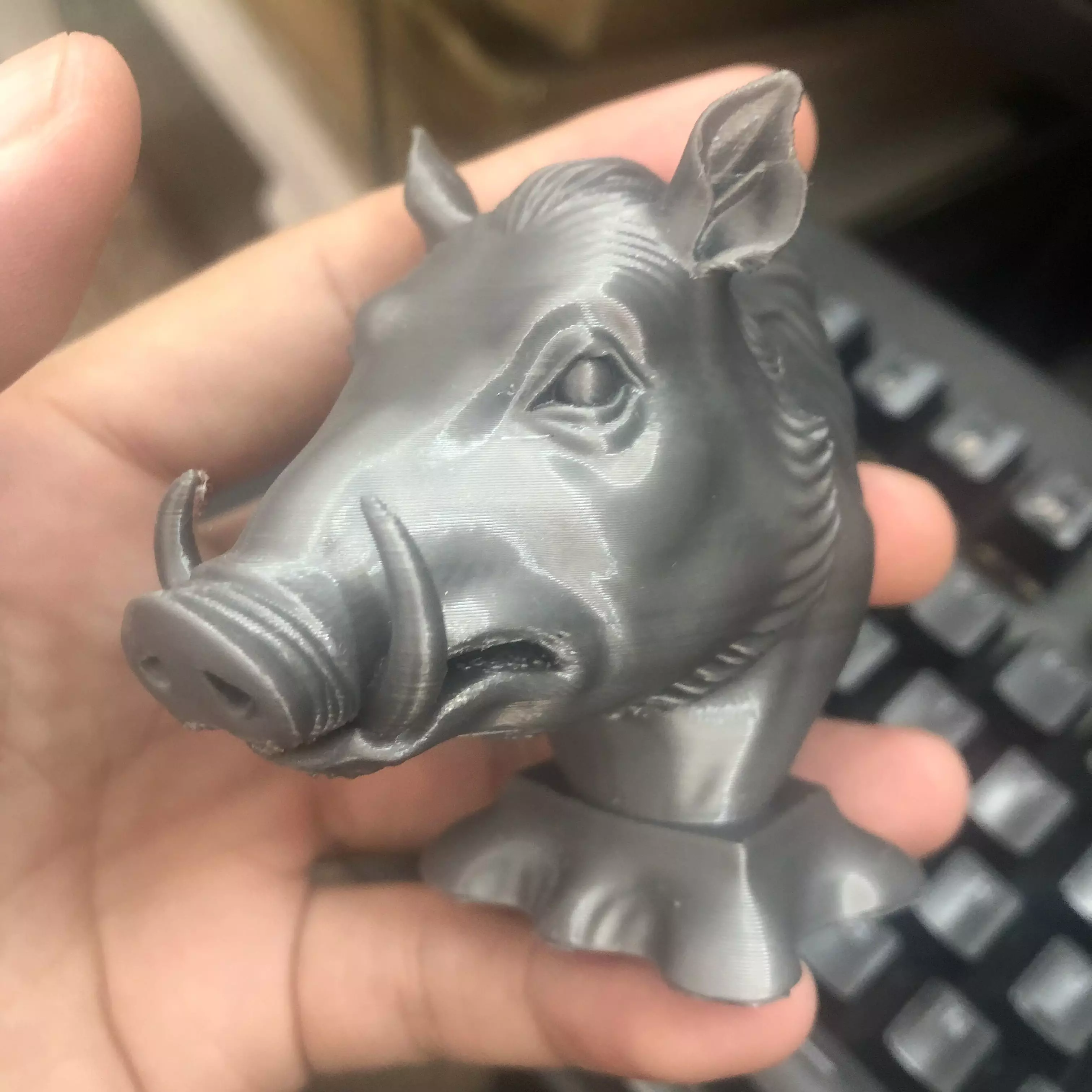 Wild boar 3D print model_5