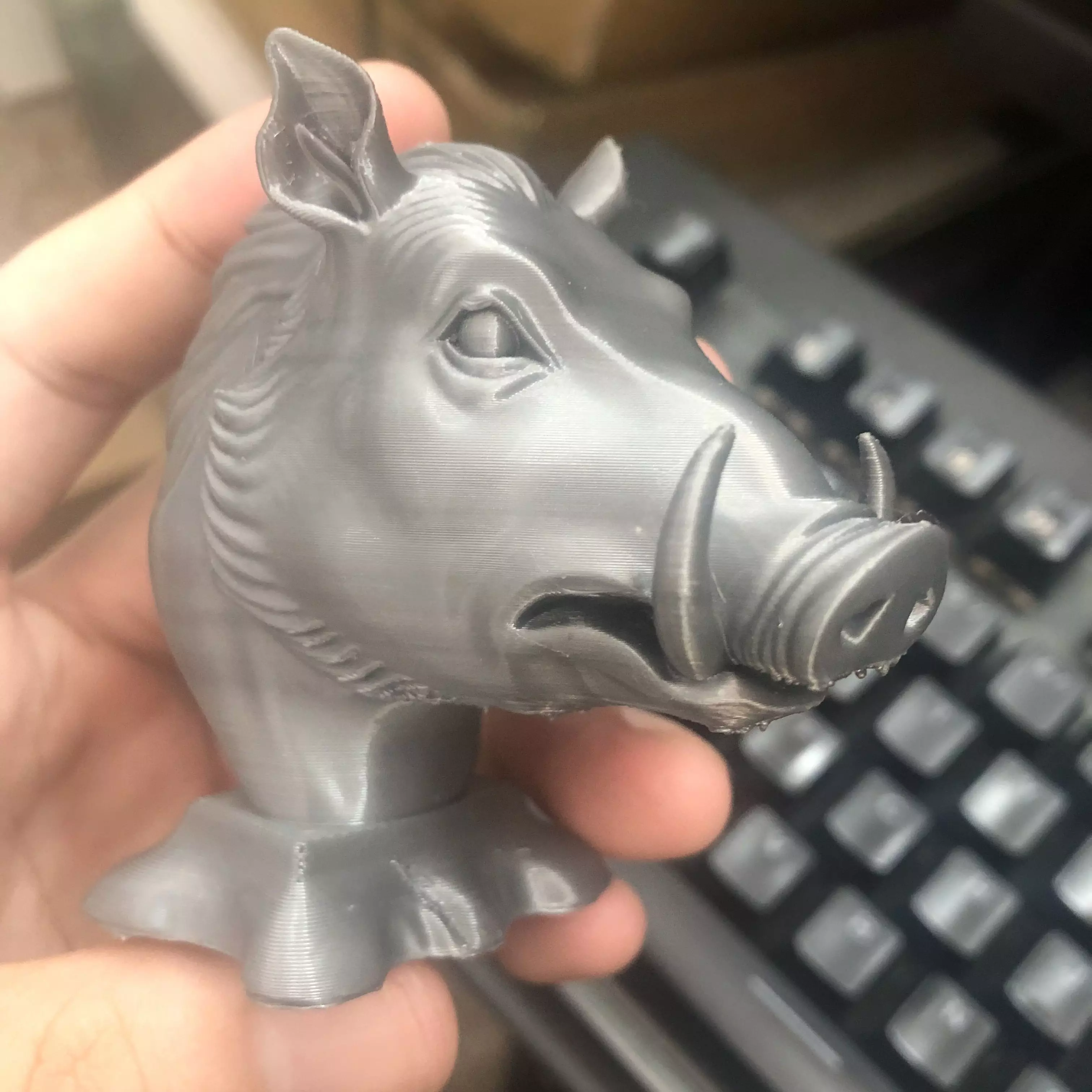 Wild boar 3D print model_2