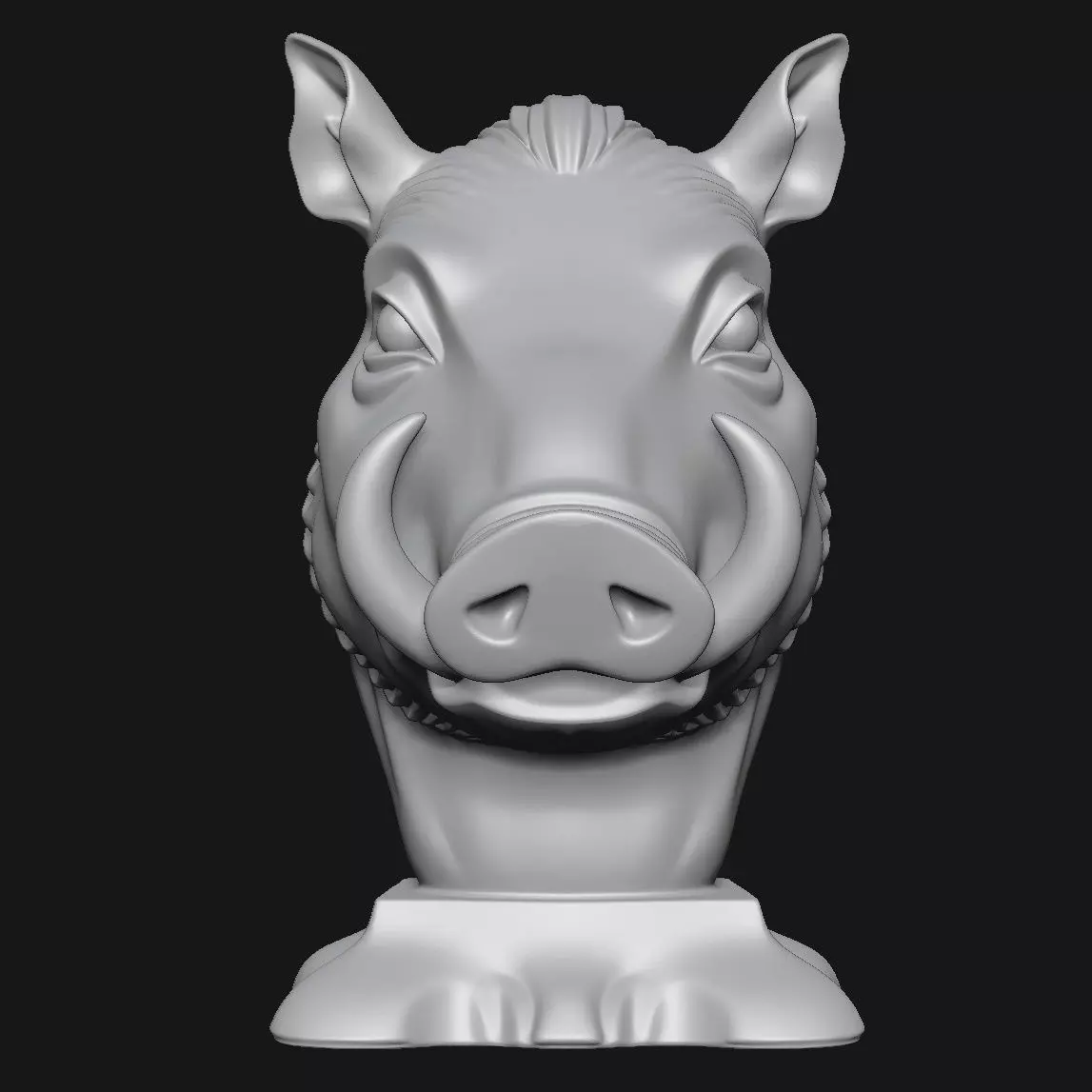 Wild boar 3D print model_13