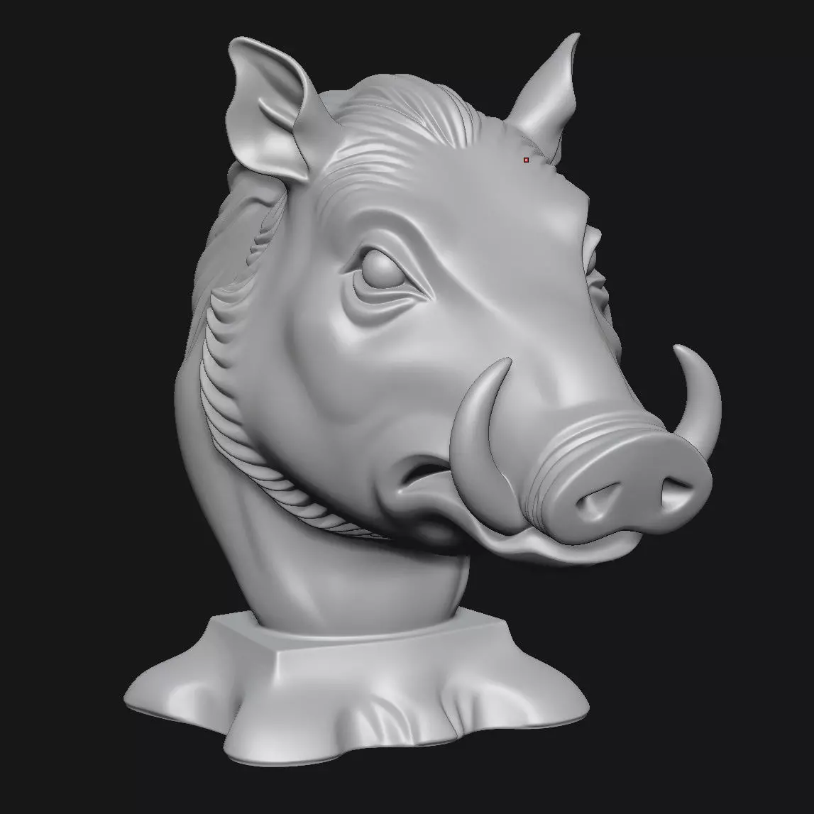 Wild boar 3D print model_14