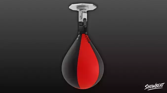 Red Black Speed Bag Low-poly 3D model