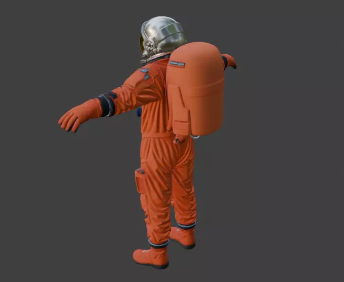 SPACESUIT Orange ACES 3D model 3D model_2