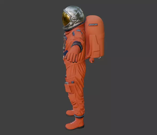 SPACESUIT Orange ACES 3D model 3D model_1