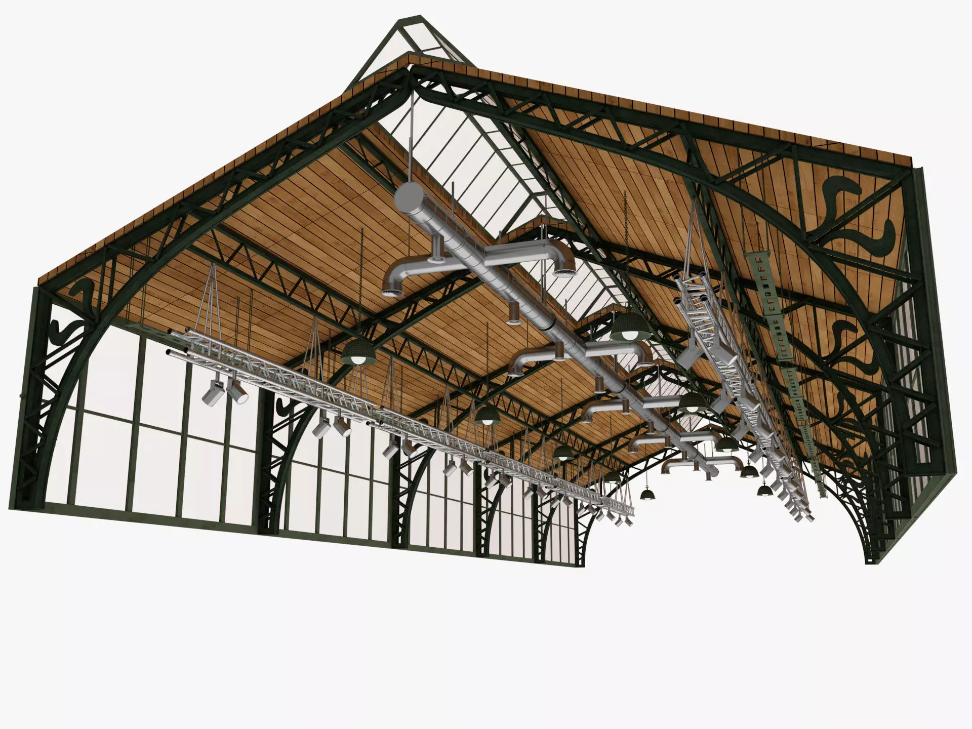 Ceiling Ventilation Pipes 19 3D model_0