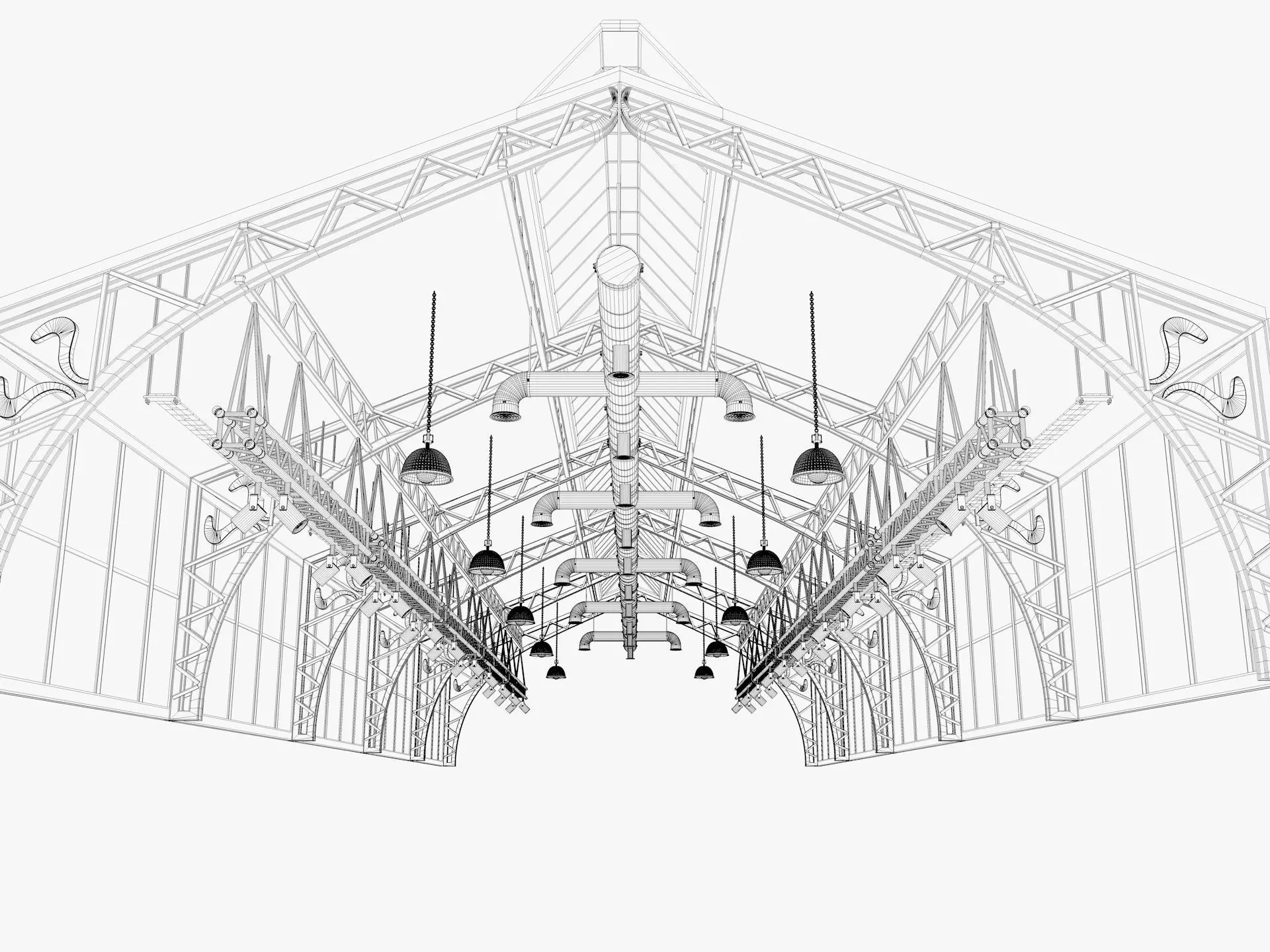 Ceiling Ventilation Pipes 19 3D model_7