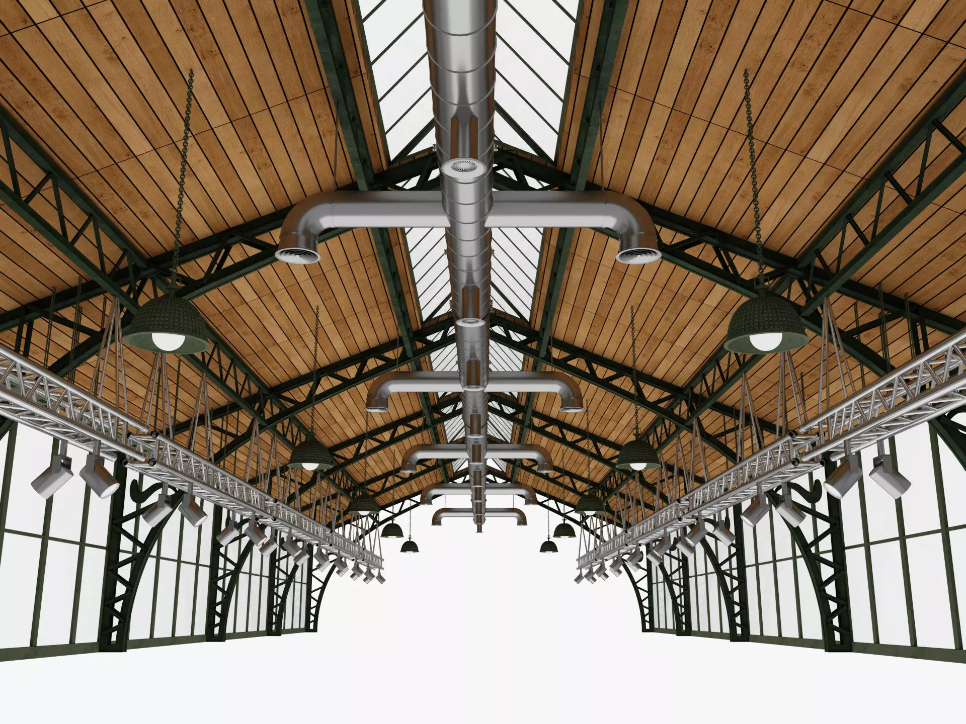 Ceiling Ventilation Pipes 19 3D model_4