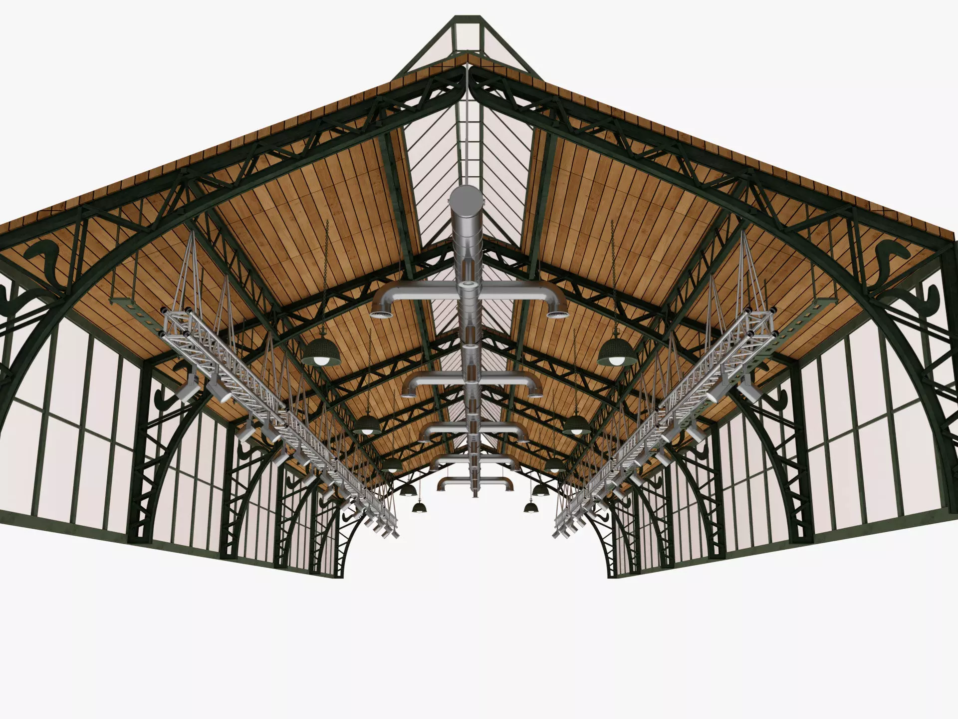 Ceiling Ventilation Pipes 19 3D model_1