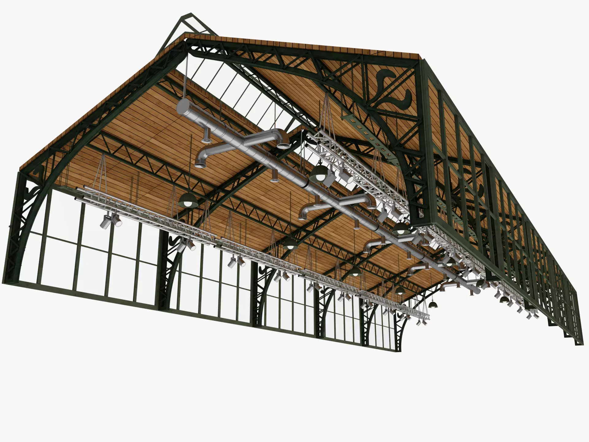 Ceiling Ventilation Pipes 19 3D model_3