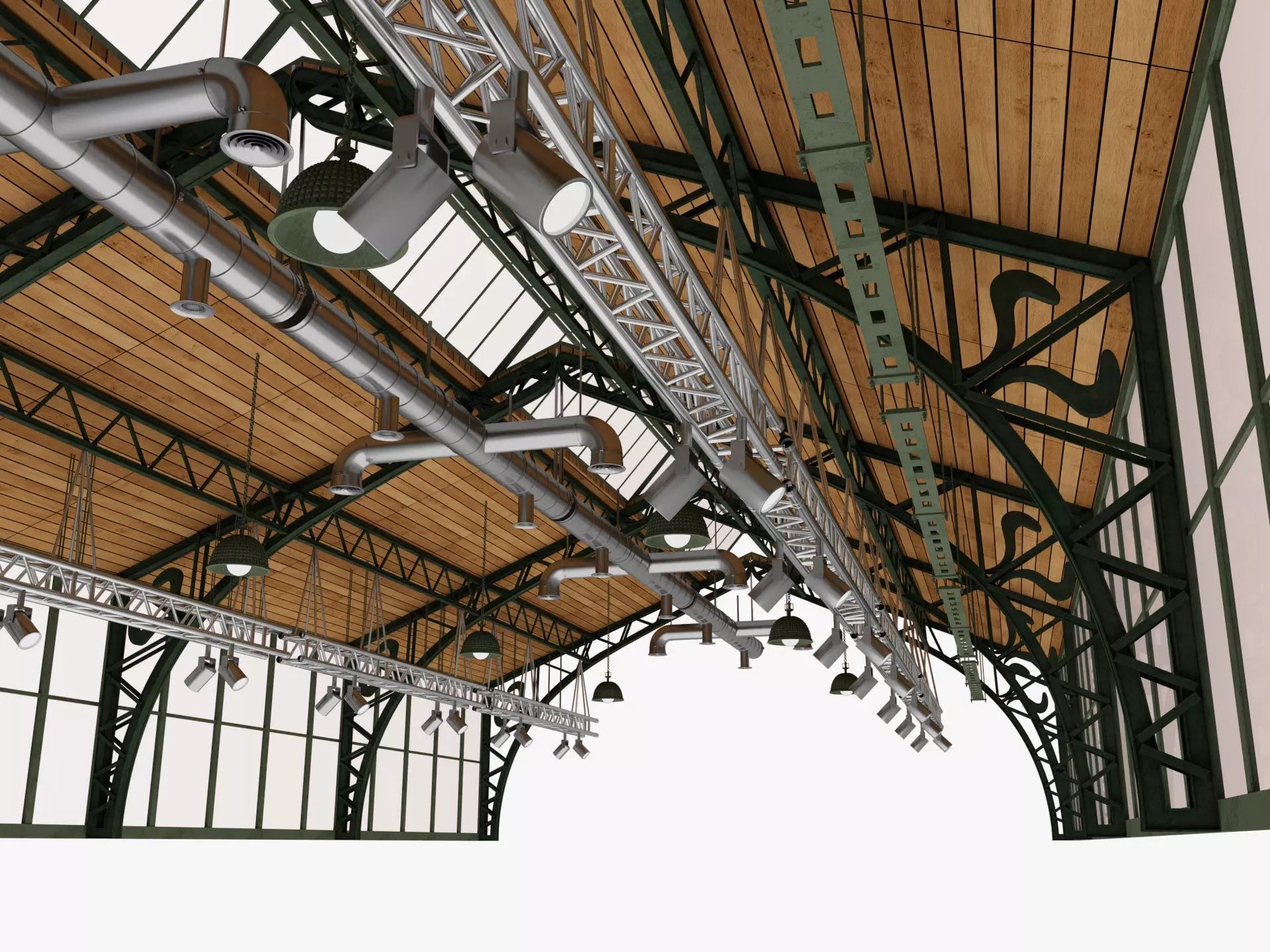 Ceiling Ventilation Pipes 19 3D model_5