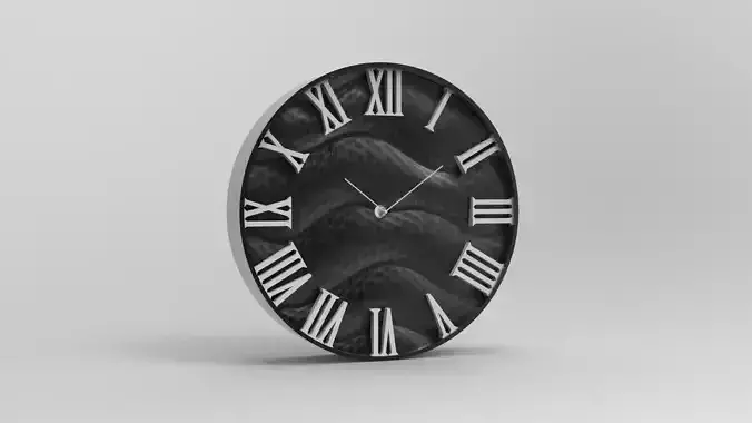20 cm wall clock mountain model