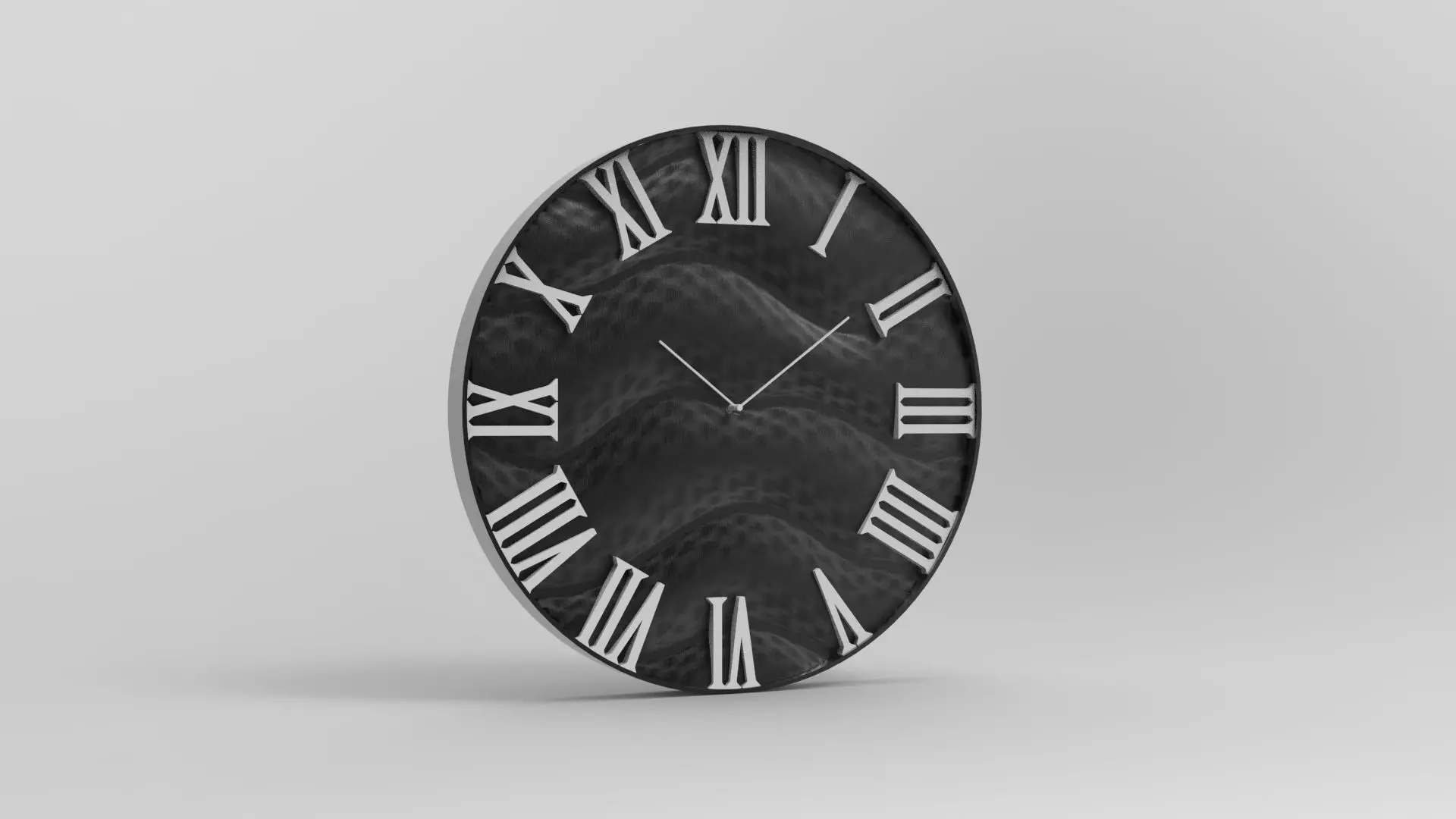 60 cm wall clock mountain model 3D print model_0