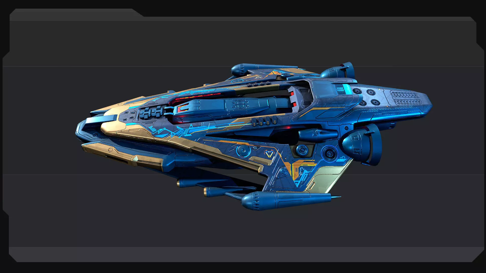 BB2 - GUARDIAN Frigate Low-poly 3D model_3