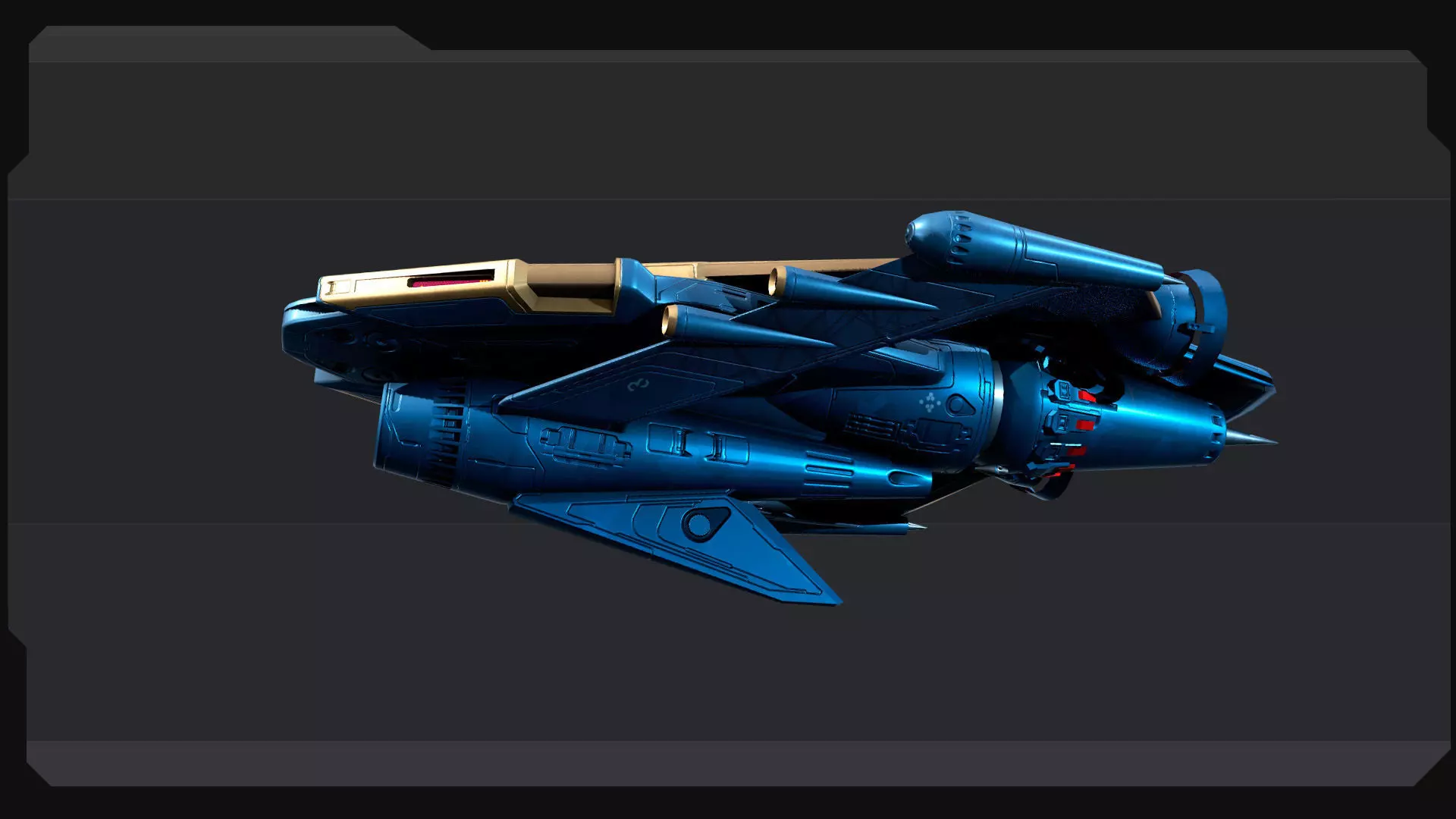 BB2 - GUARDIAN Frigate Low-poly 3D model_5