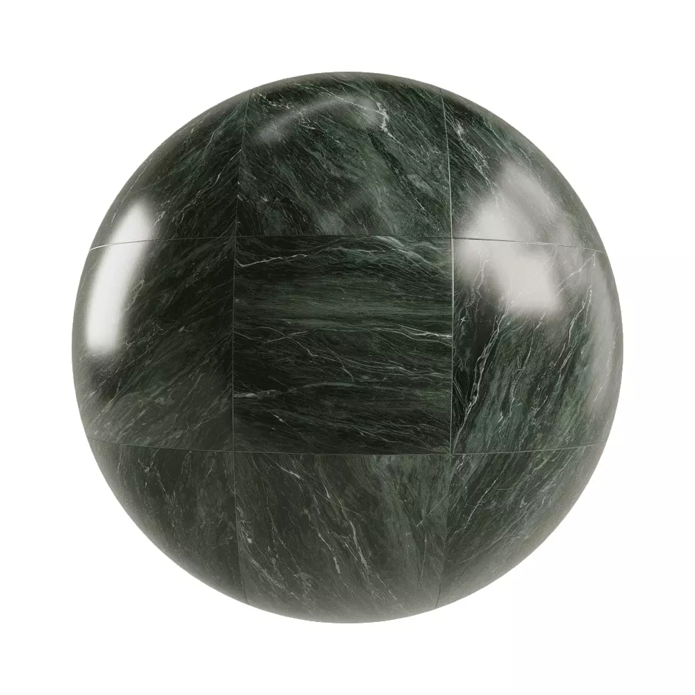 Seamless Dark Green Marble Tile Texture Texture_1