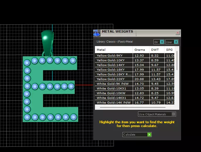 E ALPAHBETS PENDANT   3d printable model  3D print model_7