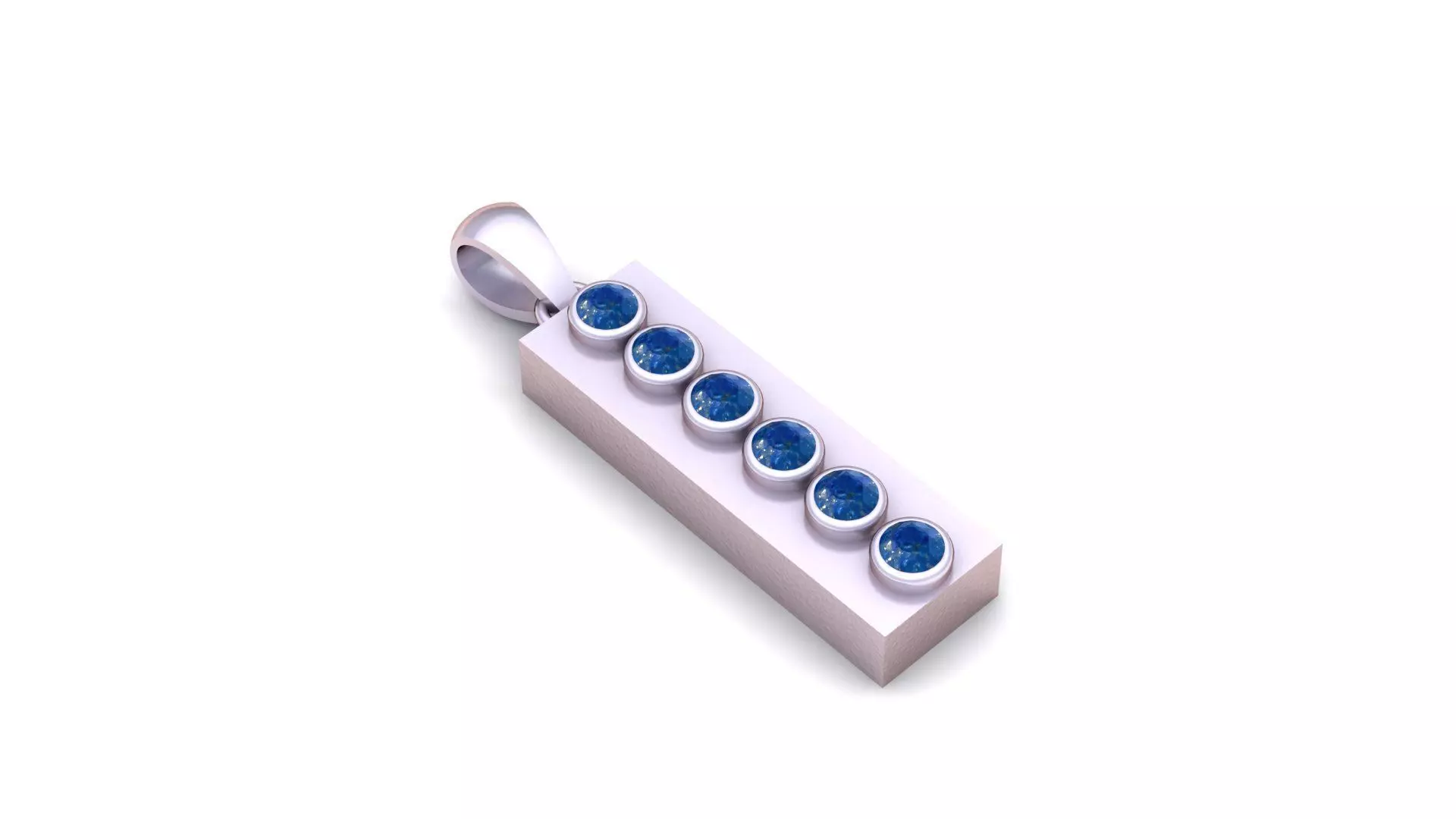 I ALPAHBETS PENDANT   3d printable model  3D print model_3