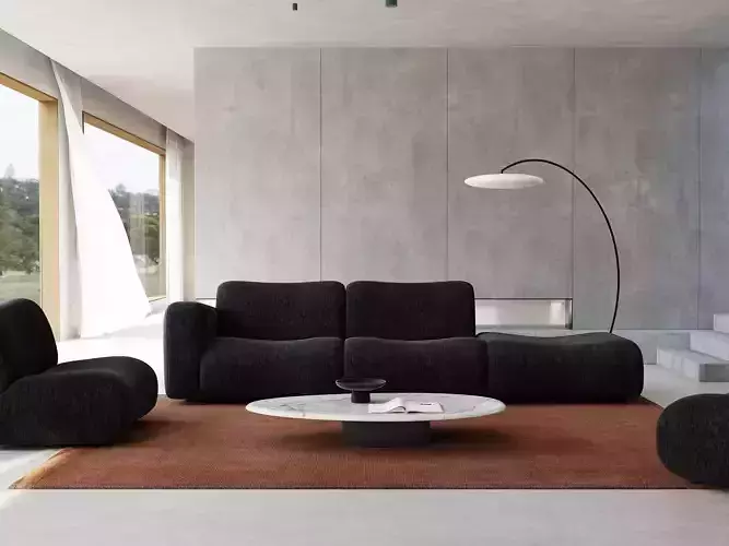 Mid Century interior scene