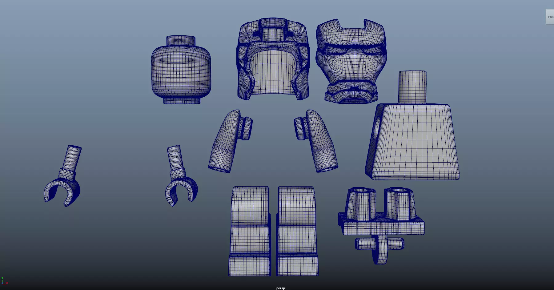 Lego - IronMan - Avengers 3D print model_14